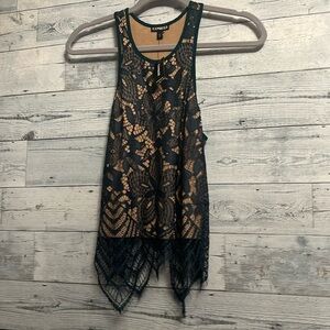 Green Sleeveless top